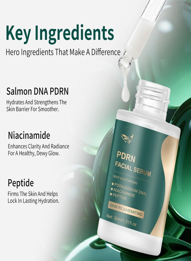 YAFUSIPE Instant Face Lift Serum with 99% Salmon DNA PDRN Peptide Ampoule - Hydrating Anti-Aging Serum for Women, Peptides Serum for Face Reduces Wrinkles & Fine Lines, Glass Skin Glow 1.01 fl.oz - Image 3